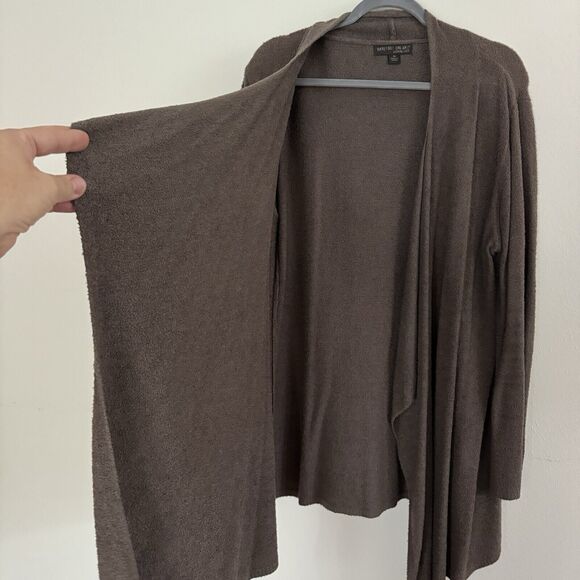 Barefoot Dreams CozyLite Island Wrap Waterfall Cardigan Brown Womens Plus Sz 1X - Picture 5 of 10